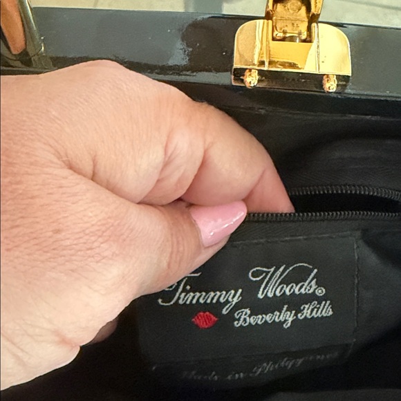 Timmy Woods Black and Gold Small Bag - Picture 8 of 9
